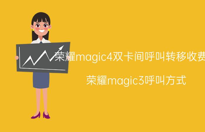 荣耀magic4双卡间呼叫转移收费吗 荣耀magic3呼叫方式？